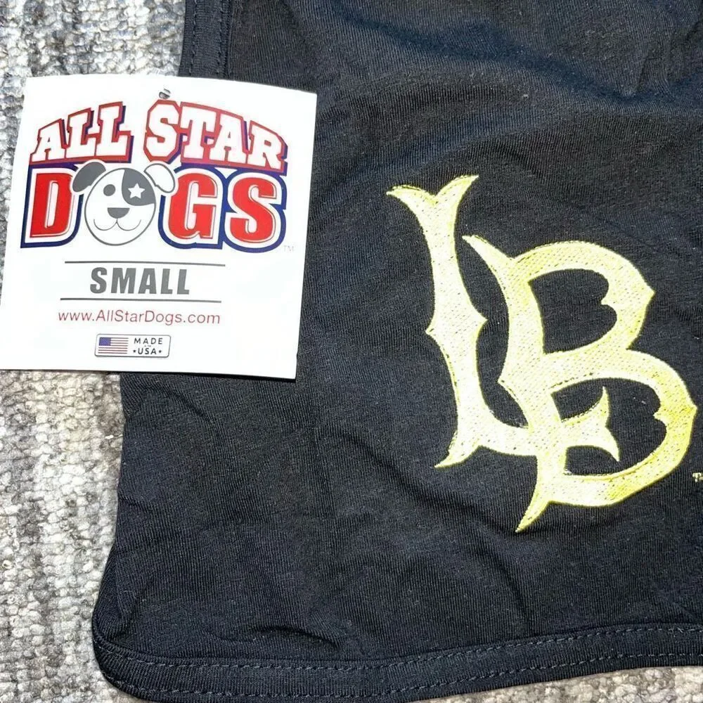 All Star Dogs Size Small California State Long Beach Hoodie Black Sleeveless NWT